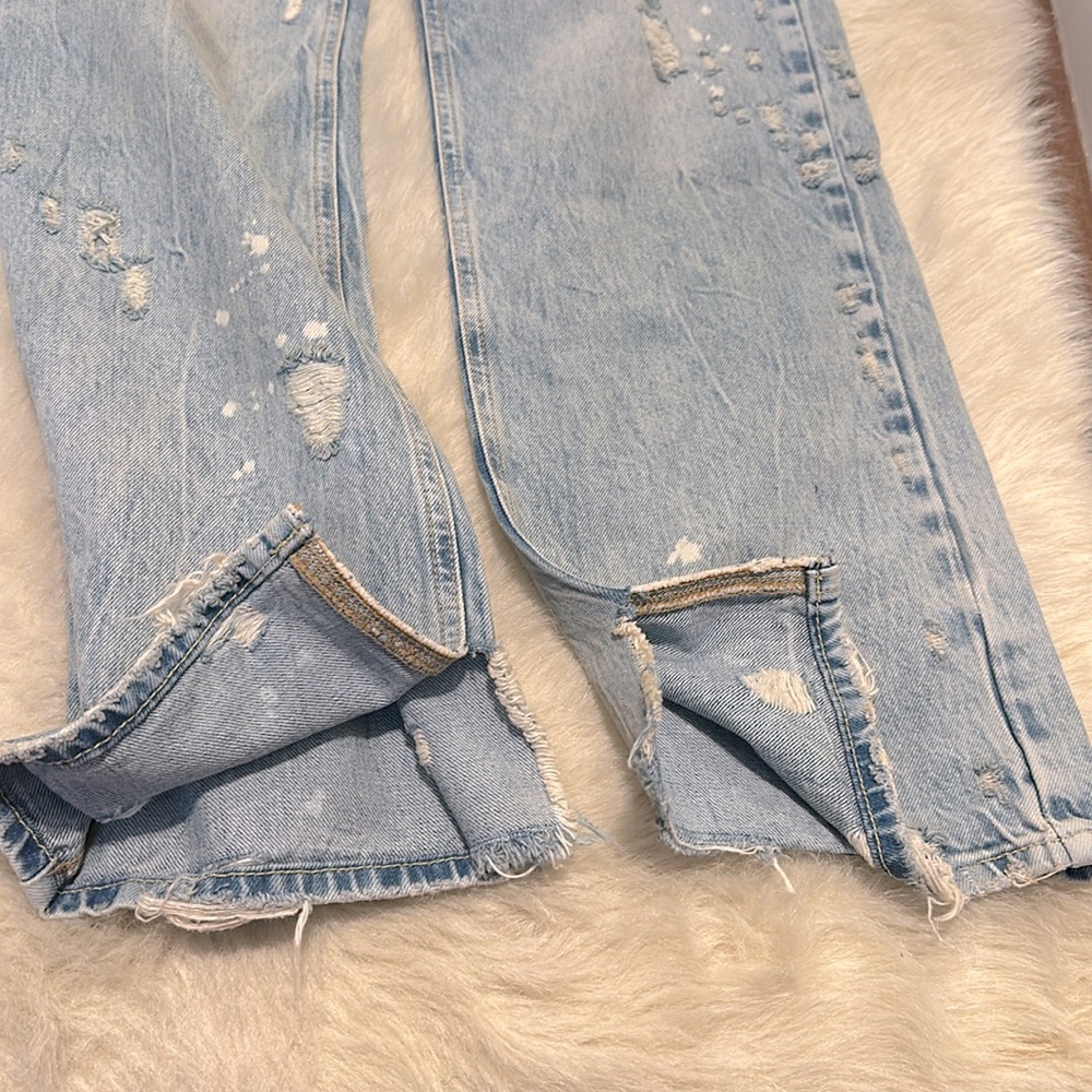 Light Blue Distressed Jeans - Picture 7 of 8